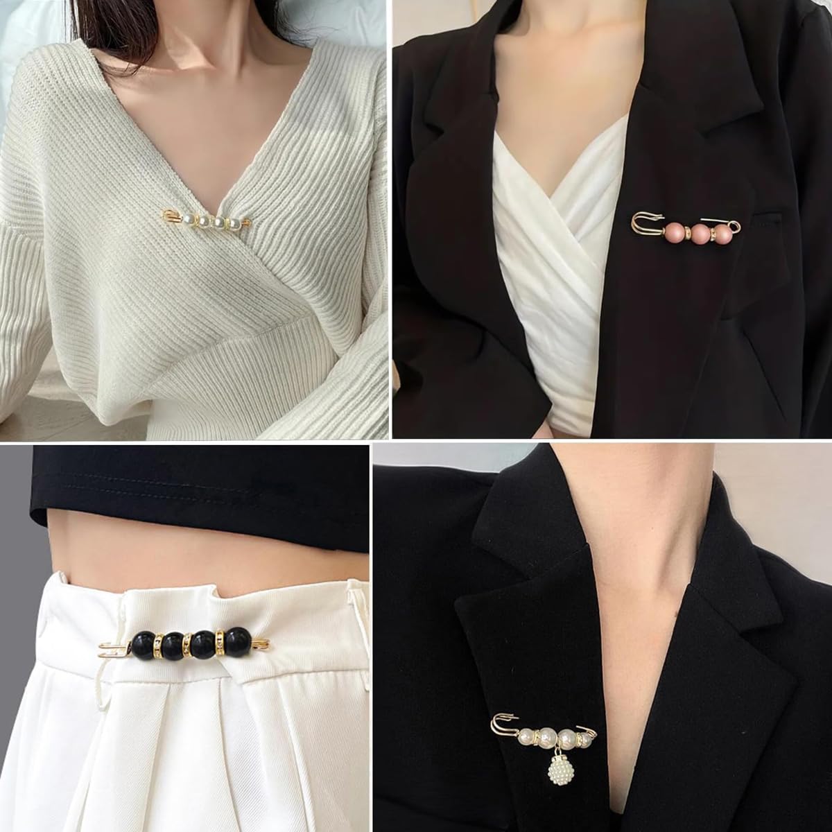 SANNIDHI Jeans Tightening Clips Buttons for Waist Adjusting | 14Pcs Metal Detachable Pins for Women