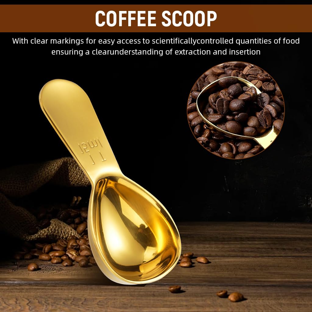 Supvox Measuring Spoons Set for Kitchen with Etched Marks 2 Pcs 15ml and 30ml Stainless Steel