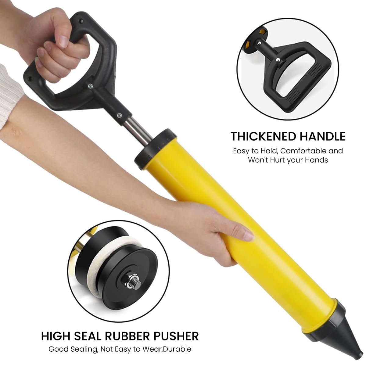 Serplex Caulking Gun for Mortar Pointing and Grouting | 4 Nozzles with ABS and Steel Build 2PCS