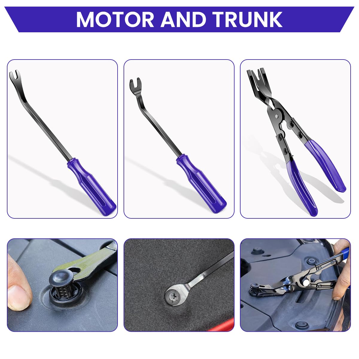 STHIRA Vehicle Pry Tools Set for Car Panel Removal featuring Dual Head and U Shaped Tools | 21PCS