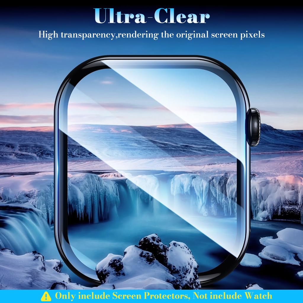 ZORBES iWatch Screen Protector for Series 10 and 11 42mm with Applicator | HD PMMA Ultra‑Clear Touch Film