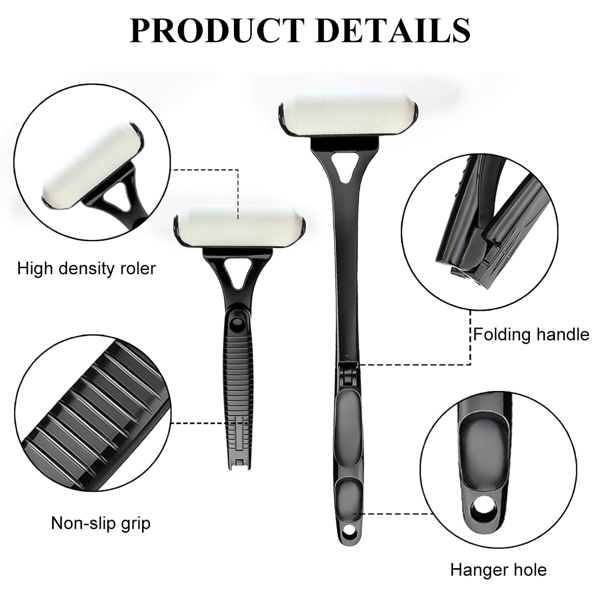 MAYCREATE Lotion Applicator for Back featuring Adjustable Folding Handle up to 17.3 in | Even Sponge Roller for Creams and Oils