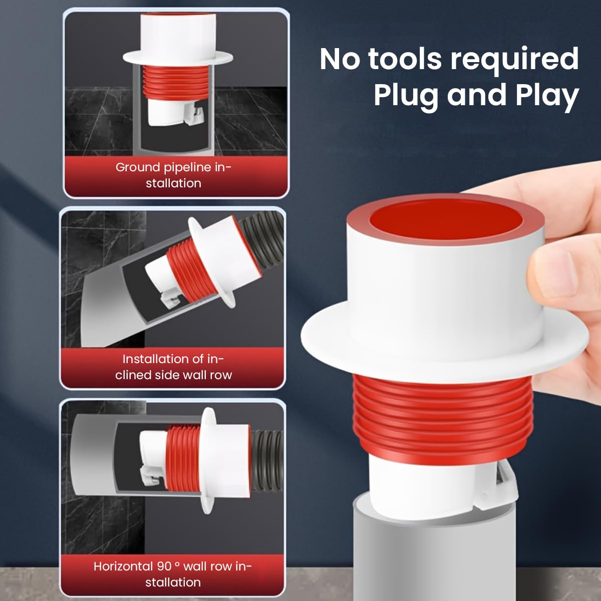 Serplex Sink Drain Kit for Bathroom and Kitchen featuring Gravity-Controlled Drainer 32mm