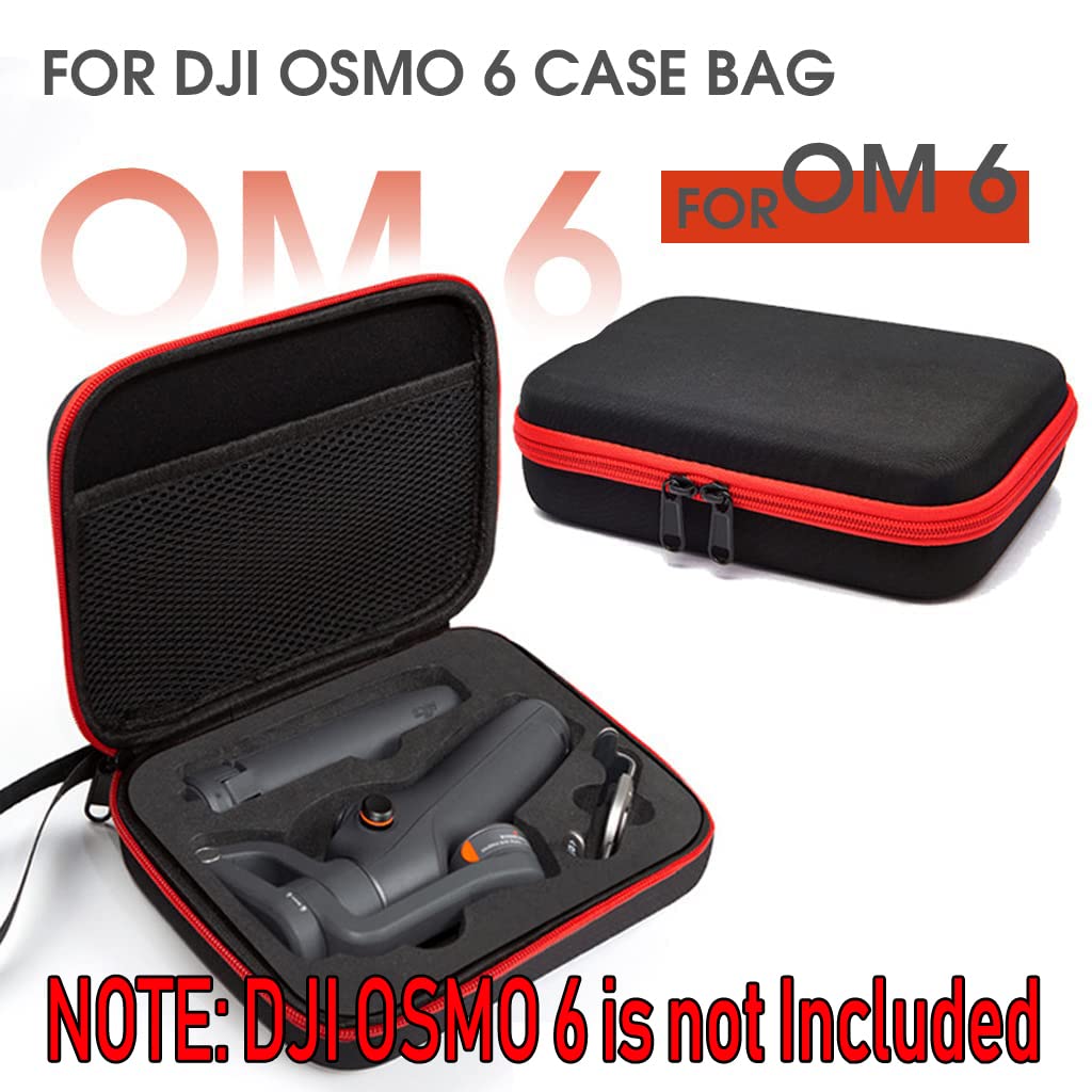 ZORBES Storage Bag for DJI Osmo Mobile 6, Hard Shell Portable Case Phone Stabilizer Carrying Case for DJI OM6-Handheld Smartphone Gimbal Stabilizer and Accessories (Only Case Not Include DJI product)