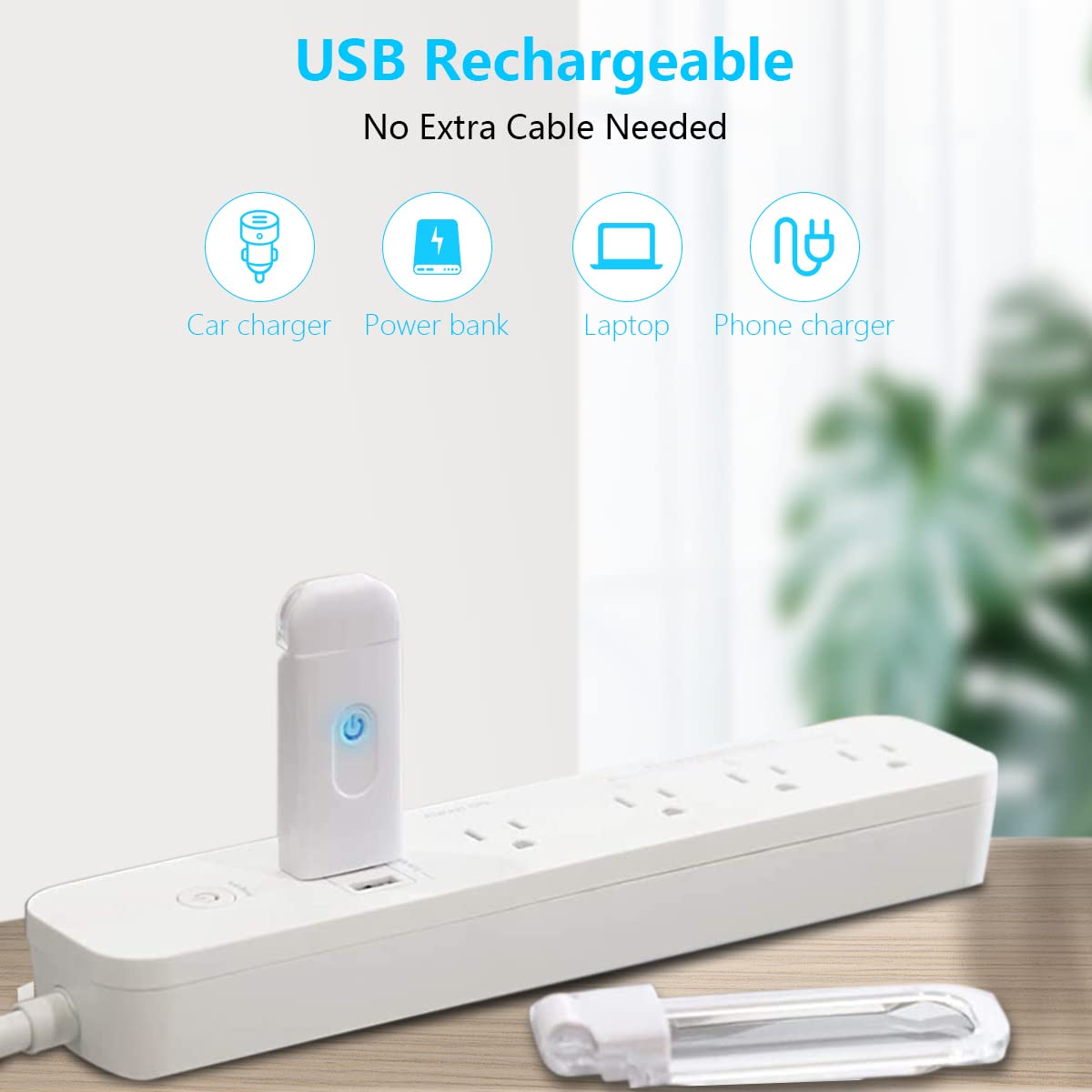 HASTHIP Mini Book Reading Light for Bedtime Reading featuring Clip On Foldable Design | USB Rechargeable Warm LED with 2 Brightness Levels and 8 Hour Runtime
