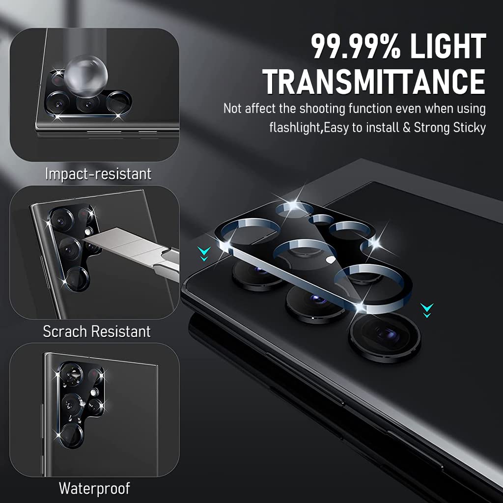 Zeitel Privacy Screen Protector for Samsung S23 Ultra 6.8 in with TPU Film and Lens Guard