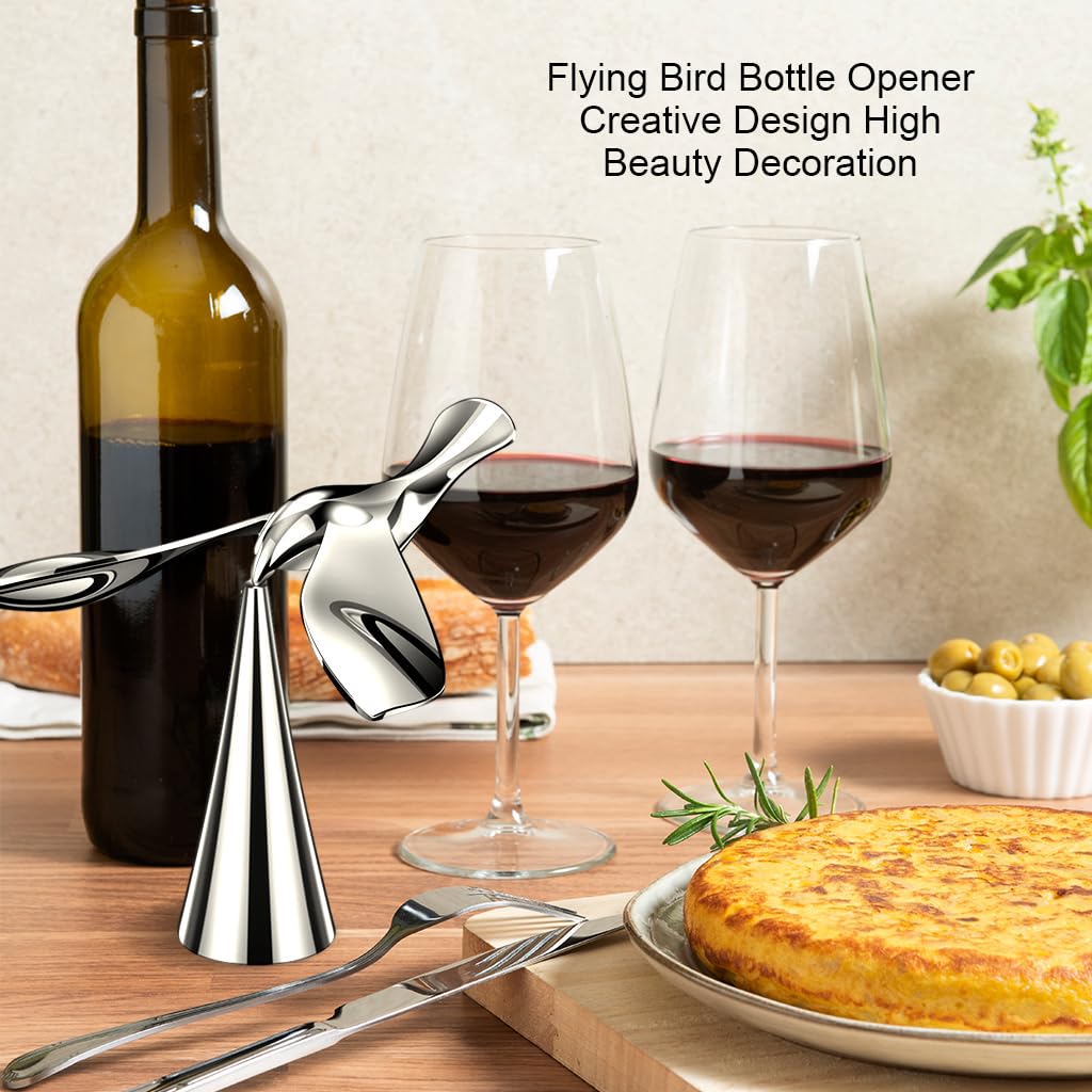 HASTHIP Creative Bottle Opener for Crown Caps with Ergonomic Metal Bird Design | Gift Box