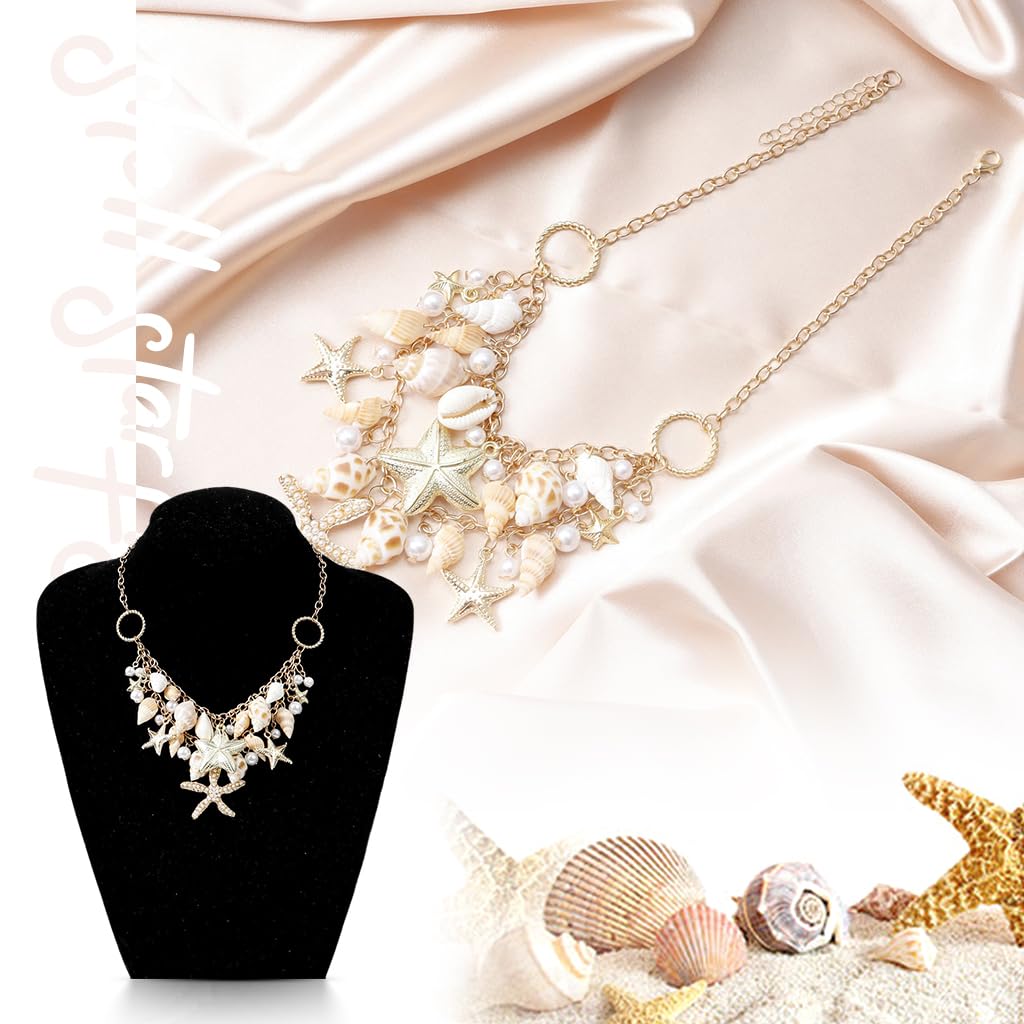 SANNIDHI Necklace for Women featuring Seashell Starfish and Pearl Layers | Adjustable Beach Jewelry