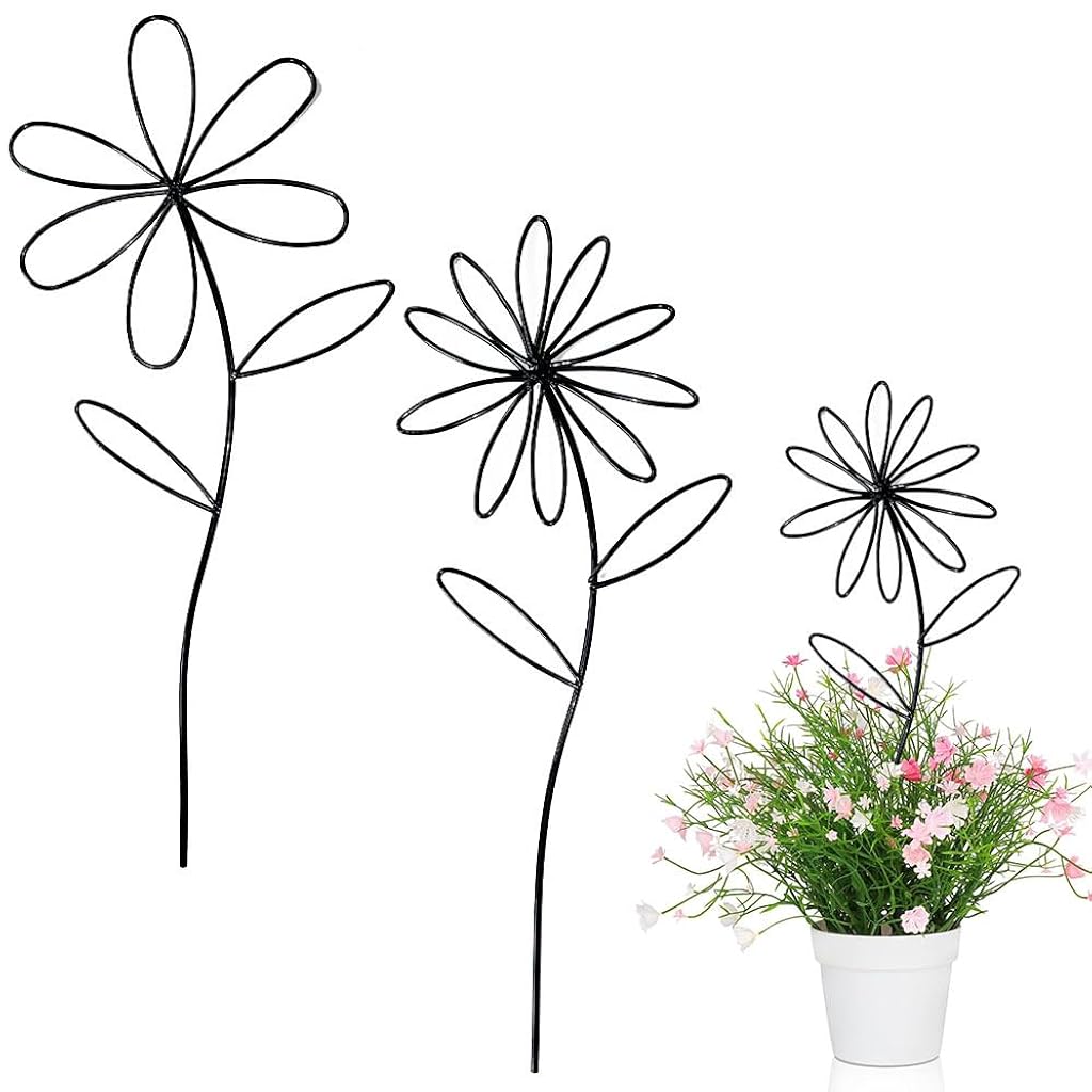 HASTHIP® 2 Pcs Indoor Plant Trellis, Mini Garden Trellis for Potted Plants