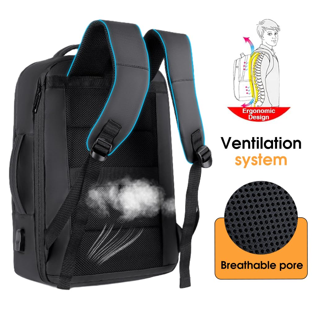 GUSTAVE Laptop Backpack for Travel and Office with 20–35L Expandable Design | Oxford Cloth