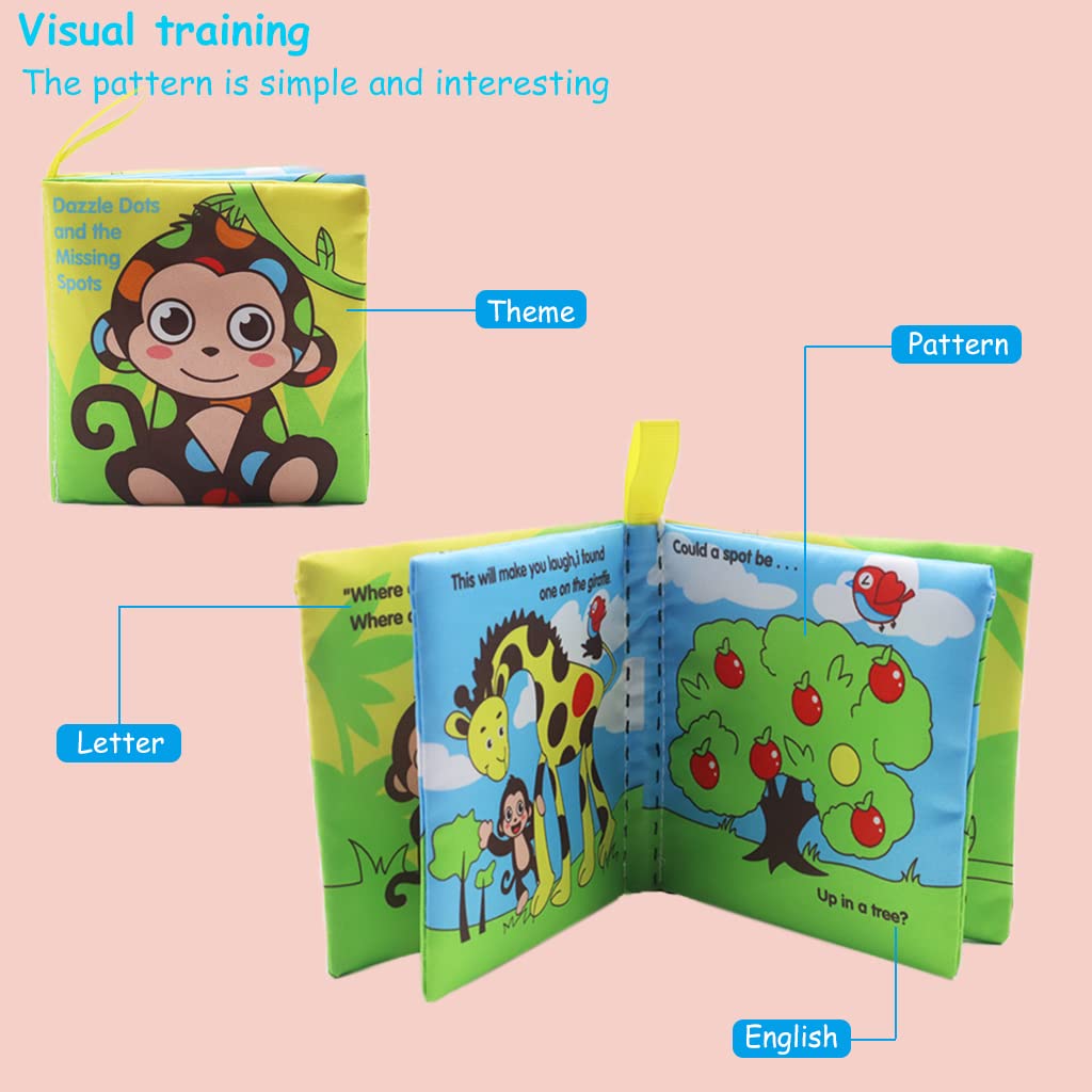 PATPAT Cloth Books for Babies with 6 Story Themes and Soft Polyester Pages | Early Learning Toy