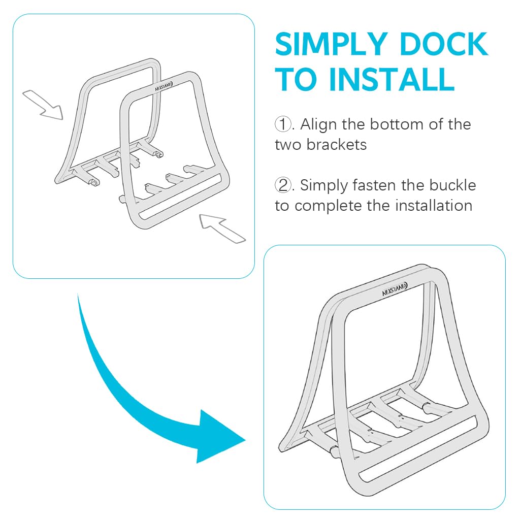 ZORBES Laptop Holder for Desk with Ergonomic Triangle Design and Cooling Airflow | Universal Organizer for Laptops and Tablets