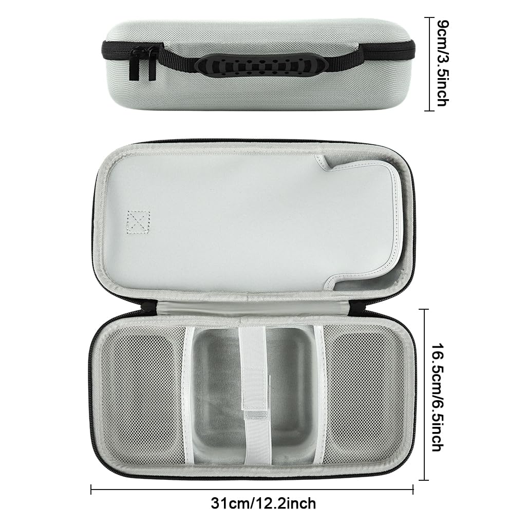 ZORBES Carry Case for Mac mini M4 with Dual Zipper and 28x13cm Plush Pouch | EVA Hard Shell Travel Bag