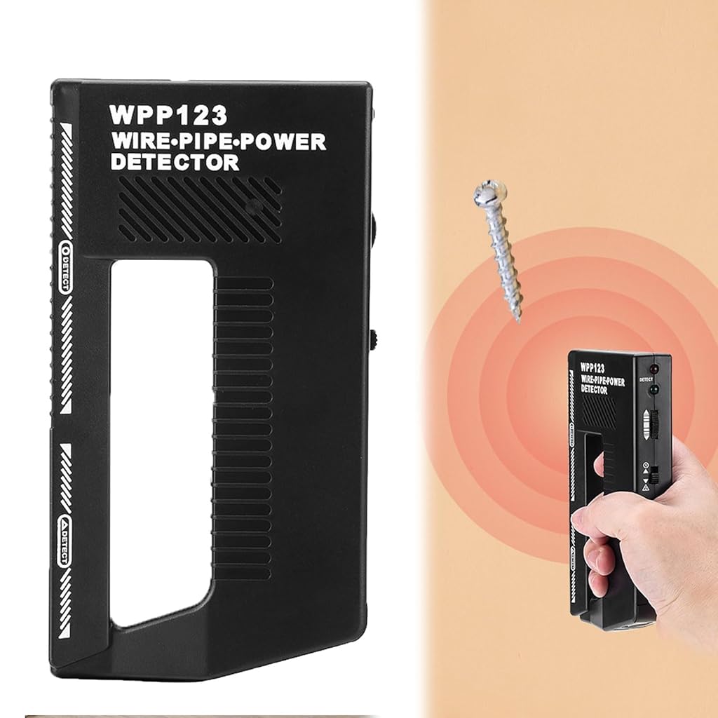 Serplex® Wall Scanner Metal Detector Stud Finder with Sound & Light Alarm In-wall Wire Detector Battery Operated Wall Scanner Detector for Studs, Wires, Electrical Cables, Mapping Wall Composition