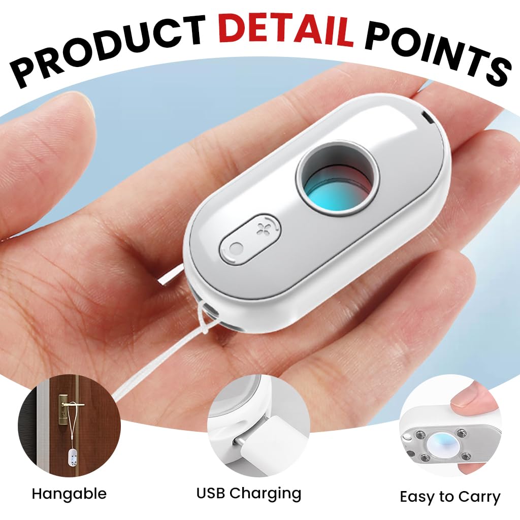 ZORBES Travel Infrared Detector for Hidden Camera Detection with Vibration Alarm | Portable Privacy Guard