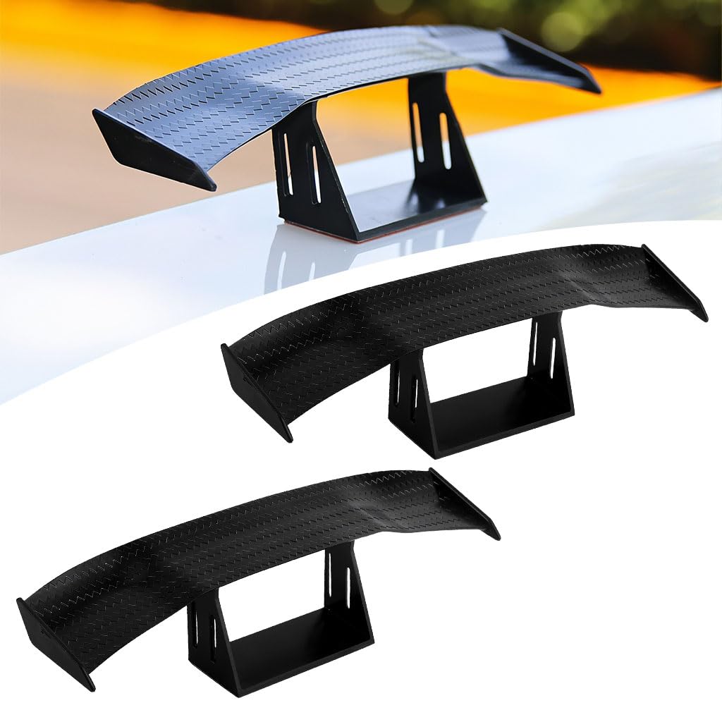 STHIRA Decorative Car Spoiler Wings for RC Cars with Self Adhesive 2Pcs 6.6 in Set | Realistic Tail Ornaments