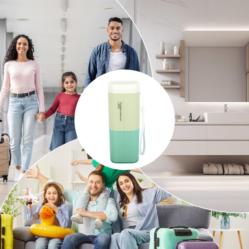 ZIBUYU Travel Wash Cup with Leak-Proof Snap-Lock Design and PP Material | Compact Toiletry Organizer