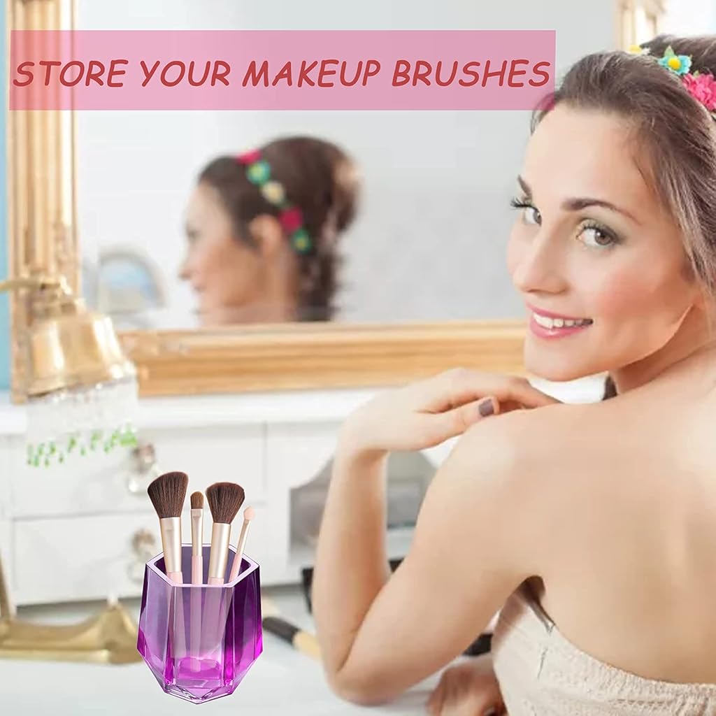 HASTHIP® Silicon Moulds for Resin Art DIY Cup Silicone Mold Cosmetics Brushes Pen Storage Plant Pot for Home Decor White Small Cup 3PCS