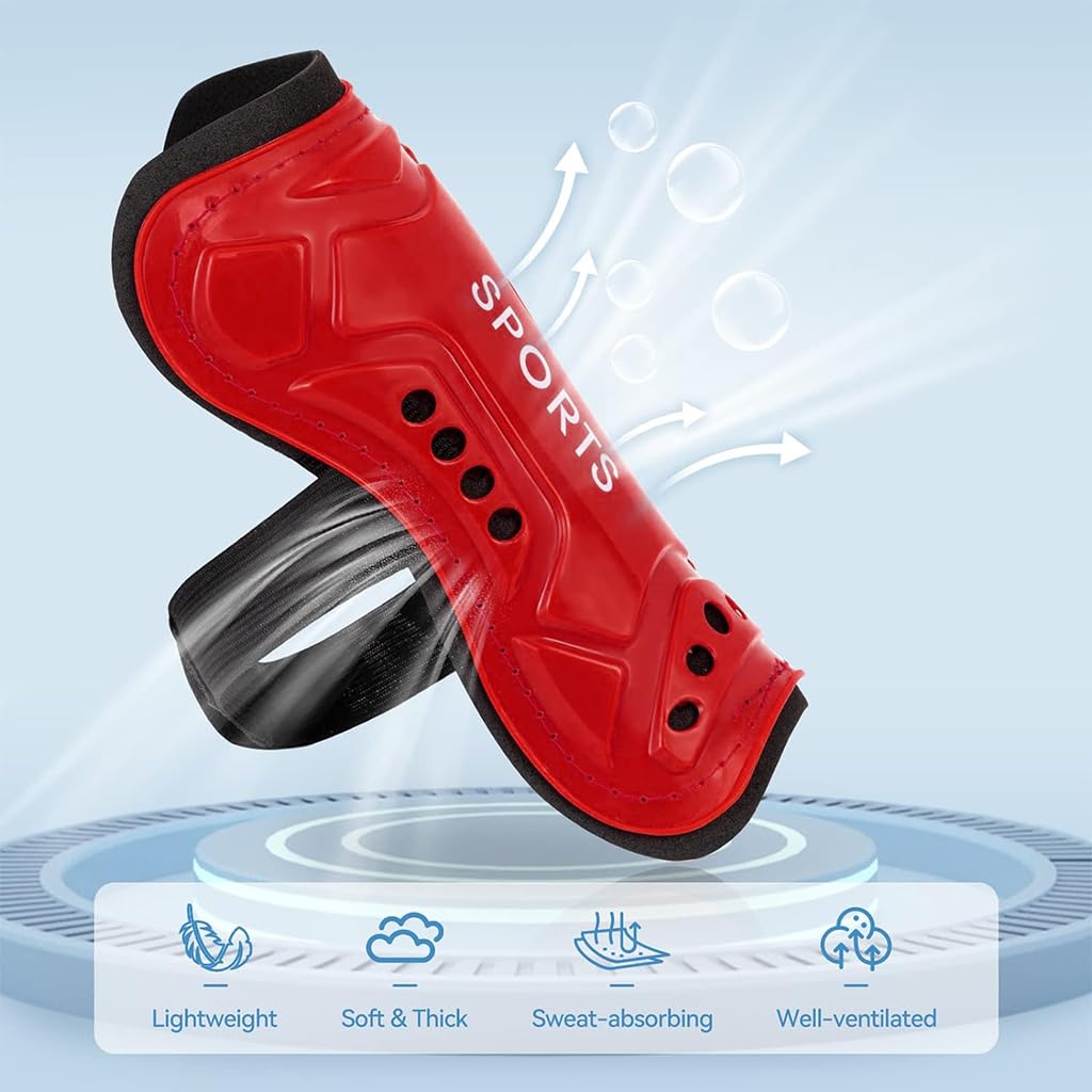 PROBEROS Sport Compression Sock Set for Girls 5–10 Years with 14 in Knee‑High Design | Red
