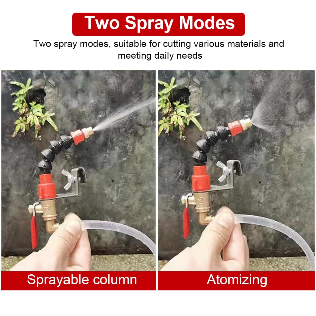 Serplex Dust Remover Water Sprayer for Cutting Machine with Flexible Nozzle | 3PCS Coolant Misting Attachment