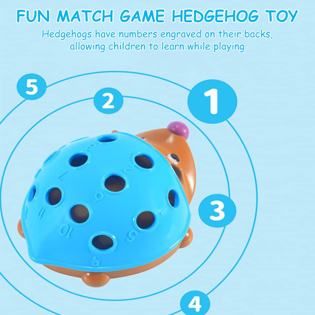 PATPAT® Sensory Toys for Kids Pull Out Toy Hedgehog Toy for Kids Spike The Fine Motor Hedgehog, Fine Motor and Montessori Toys for Toddler 1 Year Old, Educational Toys for Kids Children's Day Gift