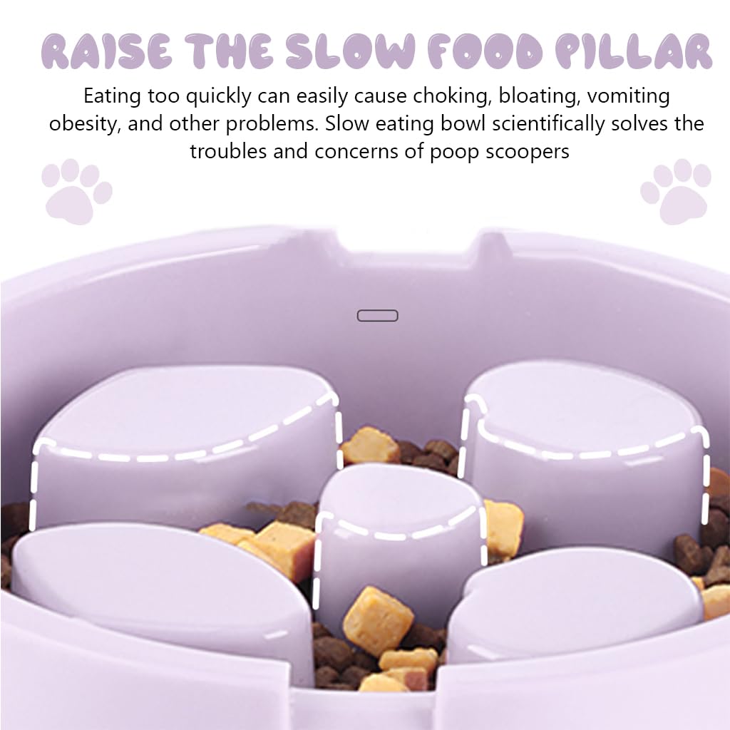 Qpets Dog Slow Feeder for Wet and Dry Food featuring Double Layer Design BPA Free Plastic 22.5x21x6.5cm