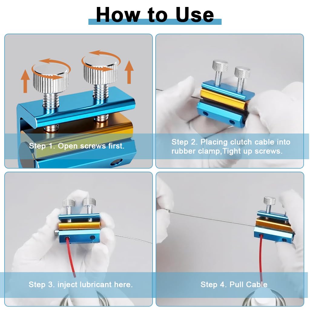 STHIRA Cable Luber Tool for Motorcycles and Bicycles with Dual Knob Design | Aluminum Build
