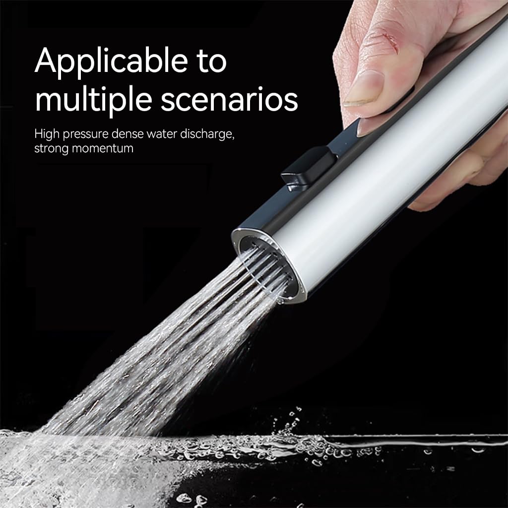 HASTHIP Handheld ABS Sprayer for Toilet Bidet and Kitchen Sink featuring Dual Mode 5.9 in Design