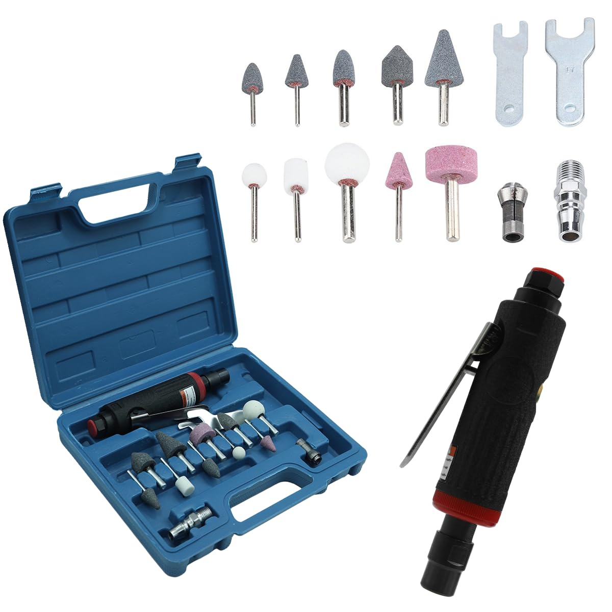 Serplex Air Die Grinder Kit for Metal and Woodwork with 25000RPM Speed | Compact Design