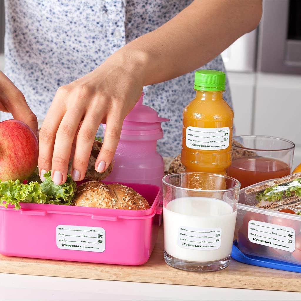 HANNEA Restaurant Label Stickers for Food Storage Management featuring 750 pcs | Easy to Stick and Remove