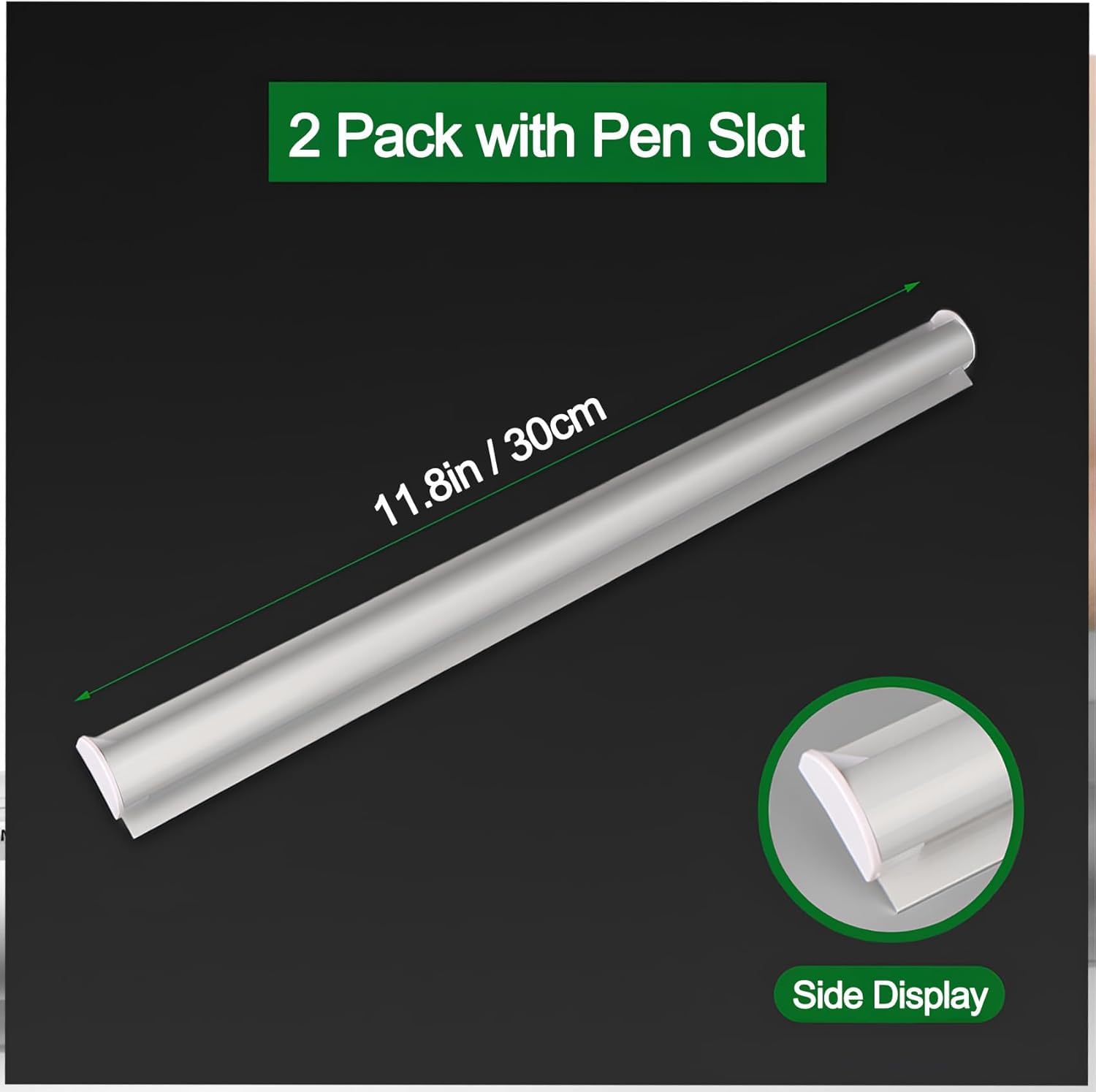 OFIFO Ticket Holders for Restaurant Orders featuring No Drill Mount and 12 Inch Size | 2 Pack White