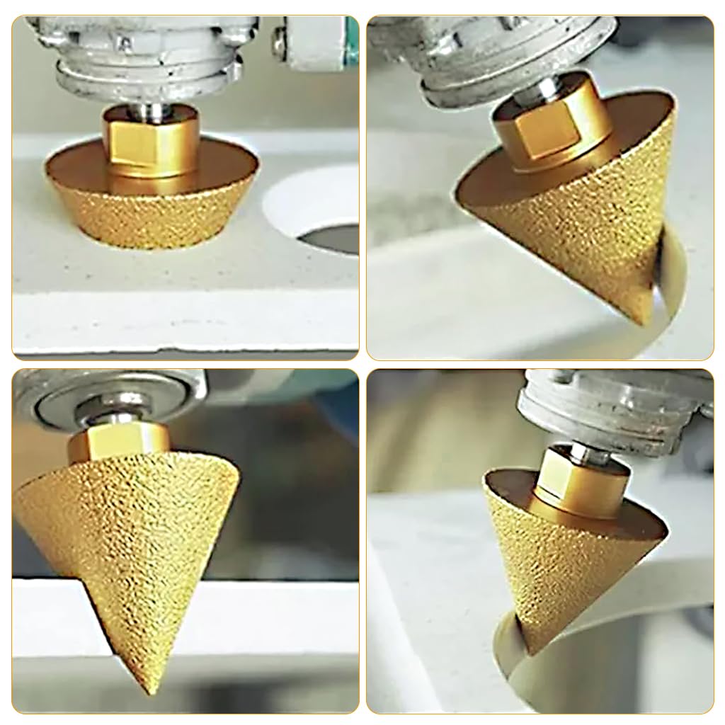 Serplex M10 Diamond Conical Drill Bit 38mm for Tile and Marble | Chamfer Reamer for Professionals