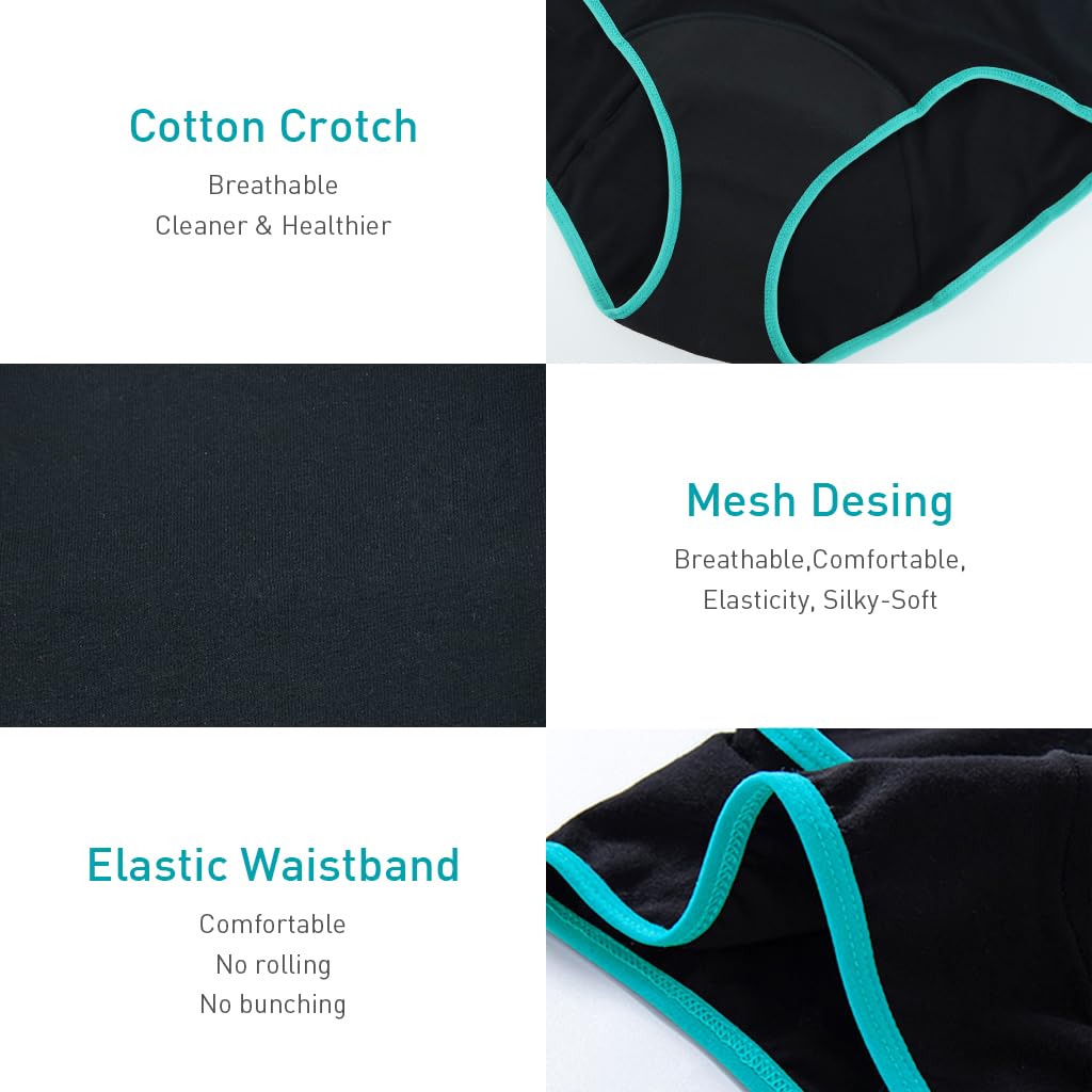 Zibuyu Period Underwear for Women featuring Dual Layer Leakproof Barrier 10–15ml Comfort