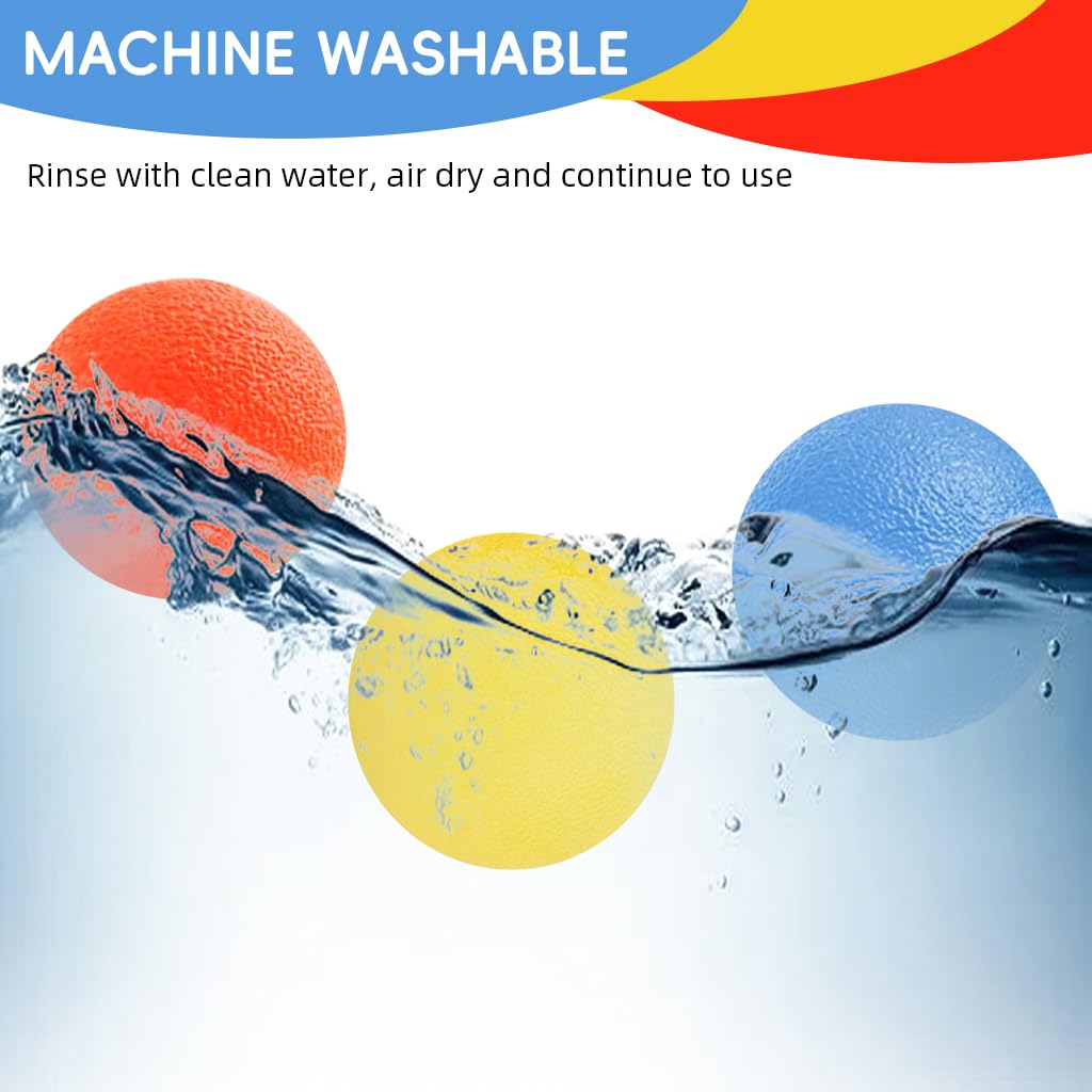 Proberos Squeeze Balls for Stress and Anxiety Relief featuring Textured Silicone 2 in Set | Pocket Grip Strength Training and Finger Exercise