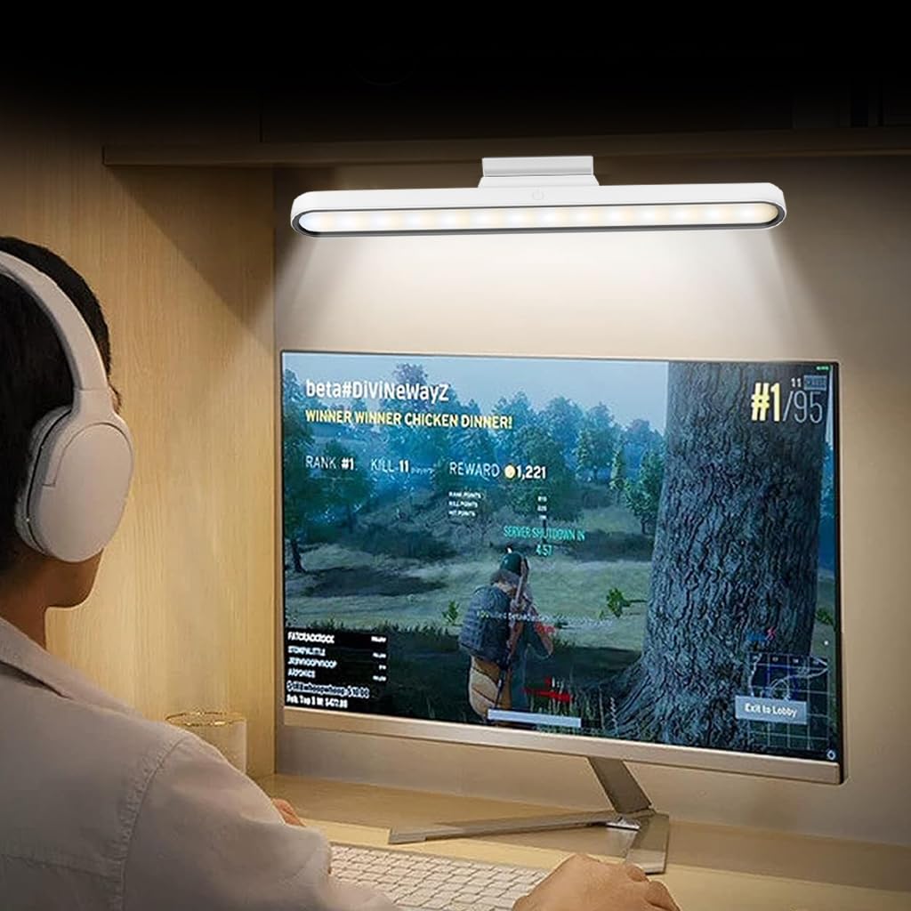 ELEPHANTBOAT LED Cabinet Light for Closet and Bedside with 2000mAh Battery featuring Magnetic Installation and 3 Color Modes | Eye Protection White