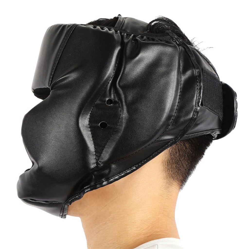 Optifit Boxing Headgear for Training and Sparring with Thick Sponge Padding PU Leather for Teens and Adults
