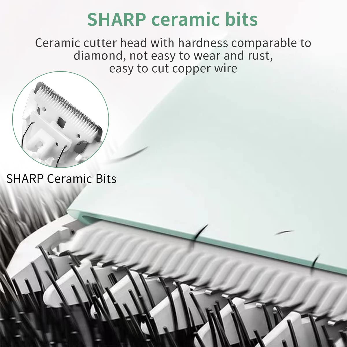 MAYCREATE Baby Hair Clipper with Ceramic Blades and 2 Guide Combs for Kids | IPX7 Waterproof Rechargeable Trimmer