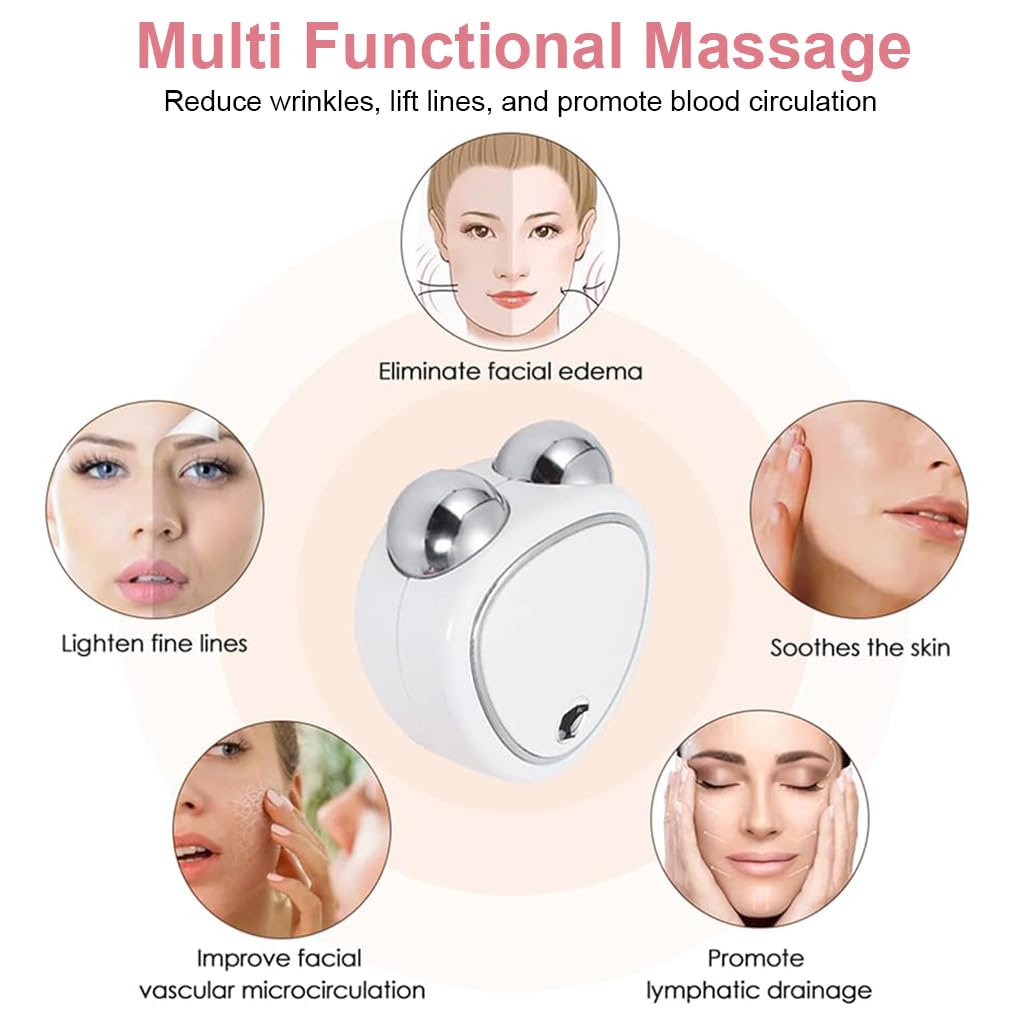 HANNEA® Anti Wrinkles Face Massager Face Lift Massager EMS Micro-current Tightening Massager Improve Essence Absorption Double Chin Tighten Facial Contour Prevent Wrinkles