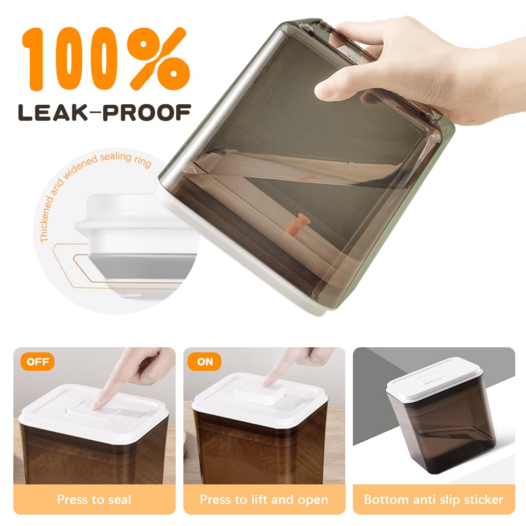 SNOWIE SOFT Baby Formula Dispenser for Travel with Airtight Lid and 1700ml Capacity | BPA‑Free Glass Container