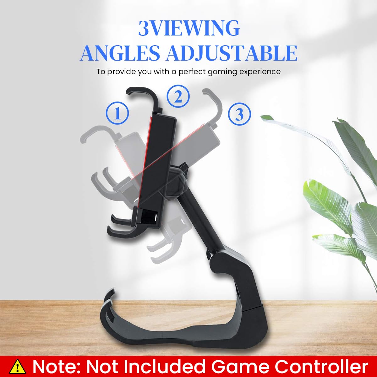 ZORBES Gamepad Holder for Switch featuring 2 in 1 Adjustable Angle Clip | ABS Gaming Stand