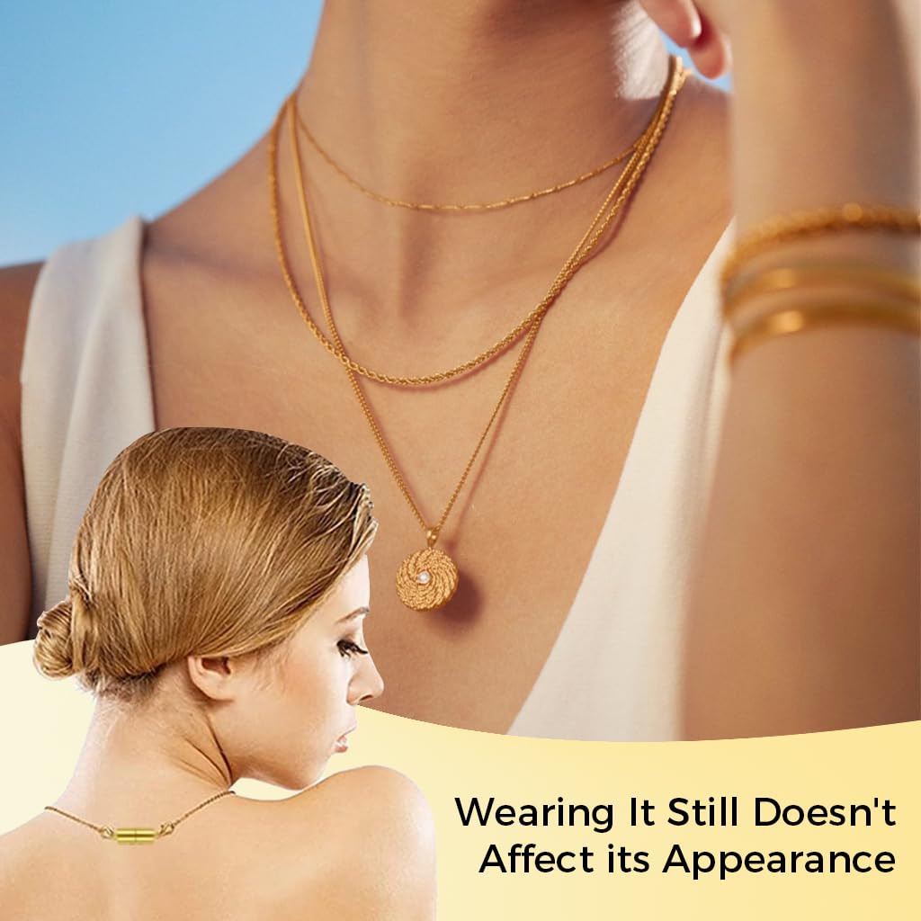 SANNIDHI Bracelet Lobster Clasps for Jewelry Making featuring Magnetic Closure 6 Pairs Gold and Silver | Easy Single Hand Use