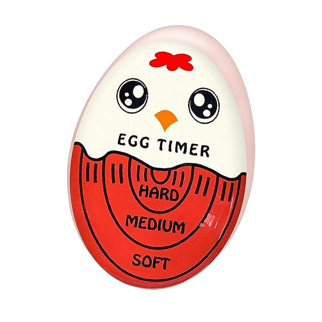 HASTHIP® Kitchen Time Egg Timer for Boiling Eggs Heat Resistant Egg Timer Safe Color Changing Egg Timer Indicate Doneness Levels, Soft-Boiled, Medium-Boiled, and Hard-Boiled