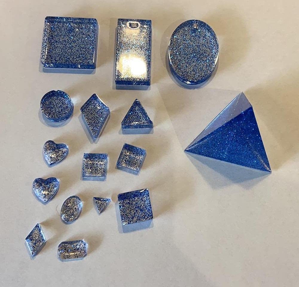 HASTHIP Resin Mould for DIY Jewellery Keychains and Pendants featuring 3 Silicone Pieces | Easy Release and Cleaning for Epoxy Craft Projects