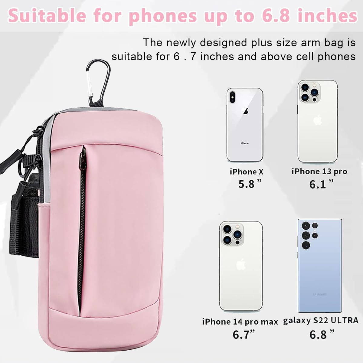 PALAY Crossbody Bag for Women with Detachable Strap and Carabiner | Fits Phones up to 7.2 in