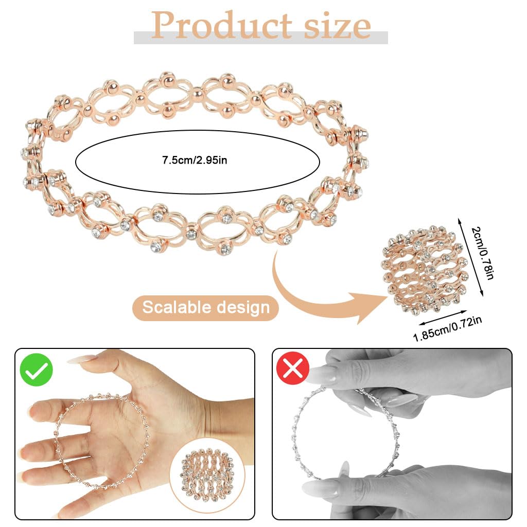 Zibuyu Retractable Bracelet Ring with Adjustable Waterproof Design for 2–21 cm Fit | Ideal Finger Decoration