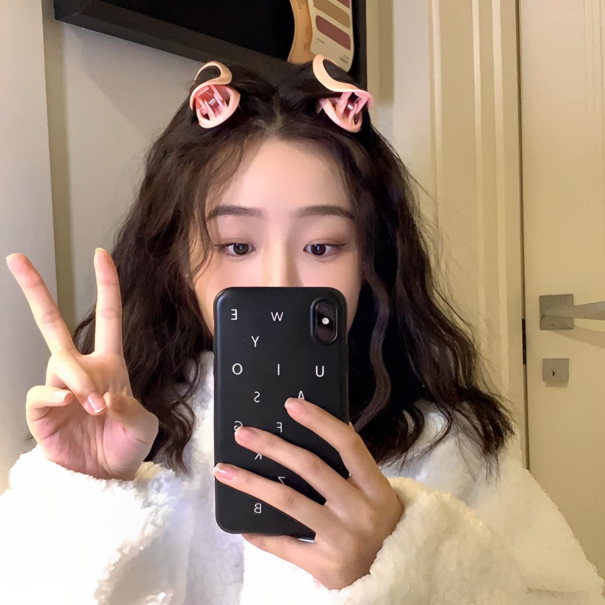 MAYCREATE Hair Volumizing Clip for Root Lift with Metal Spring Grip | 2pcs Pink Styling Tool