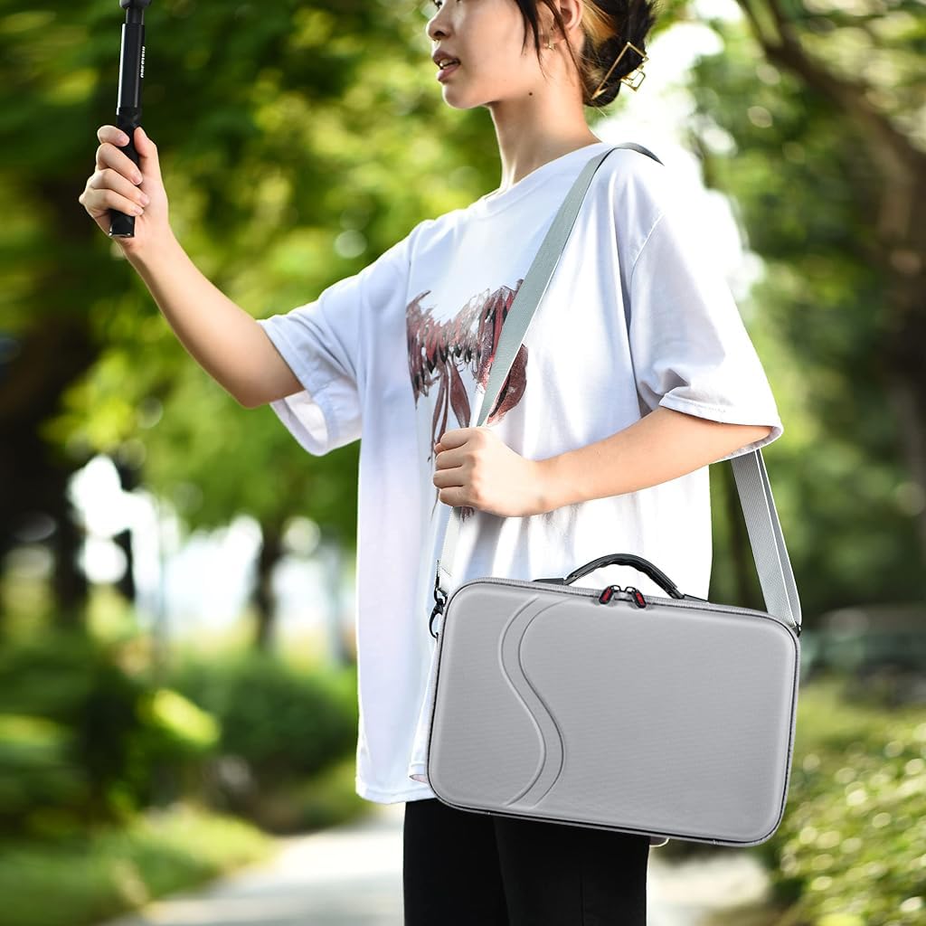ZORBES Carrying Case for Insta360 X4 X5 Camera with 13.19x8.46x3.11 in Hard Shell | Grey