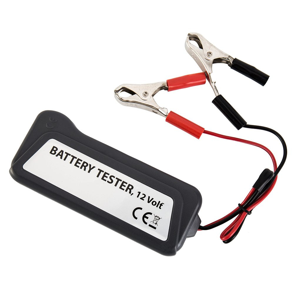 Supvox Digital Battery Tester for 12V Vehicles with 6 LED Indicators | Tests Alternator and Battery State