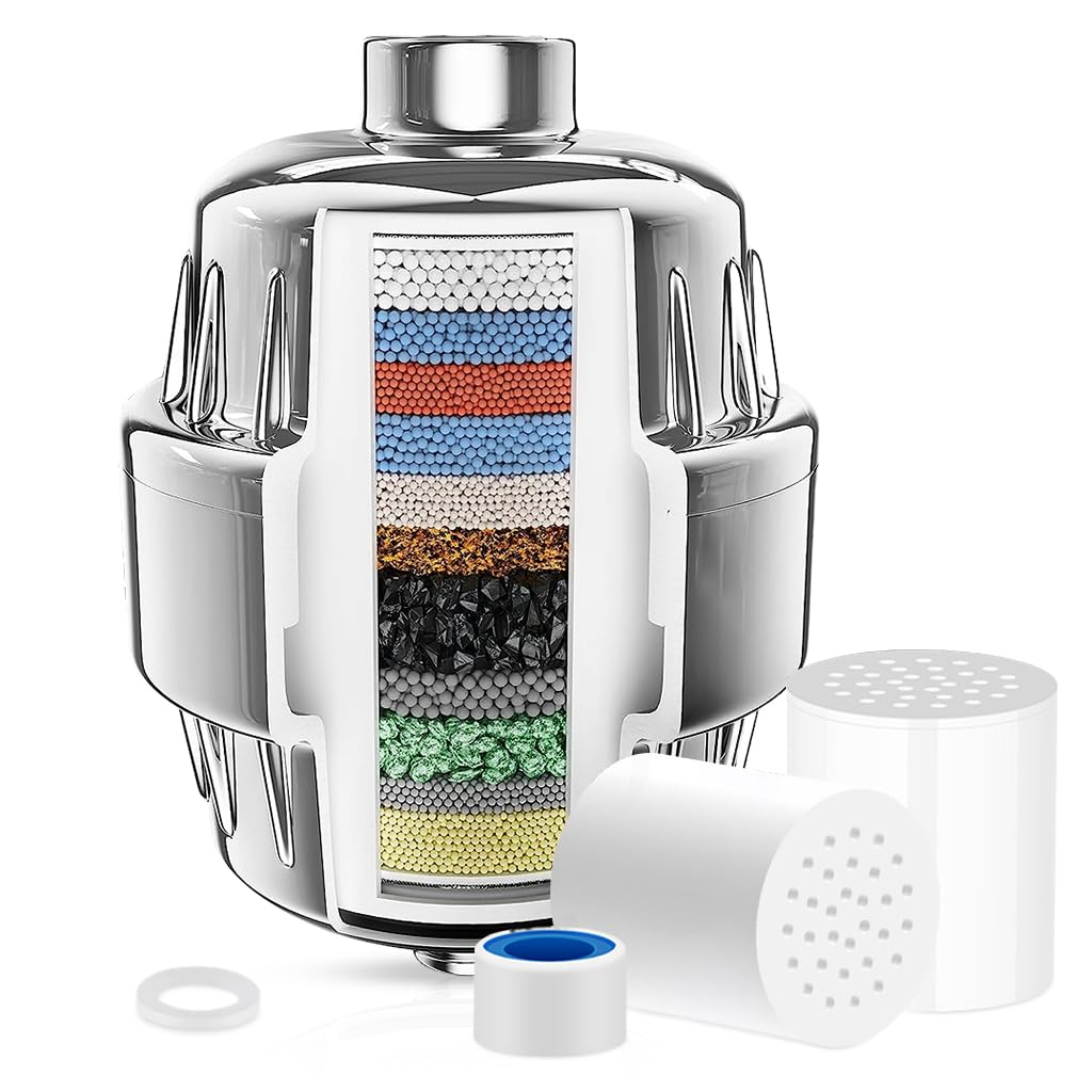 Supvox Shower Head for Bathroom with 20 Stage Active Carbon Filtration | ABS Hard Water Softener