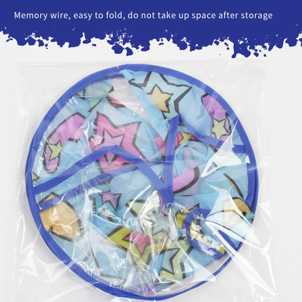 SNOWIE SOFT Haircut Cape for Kids with Clear Front Window and Hair Catcher | 60cm Foldable Waterproof Cloak